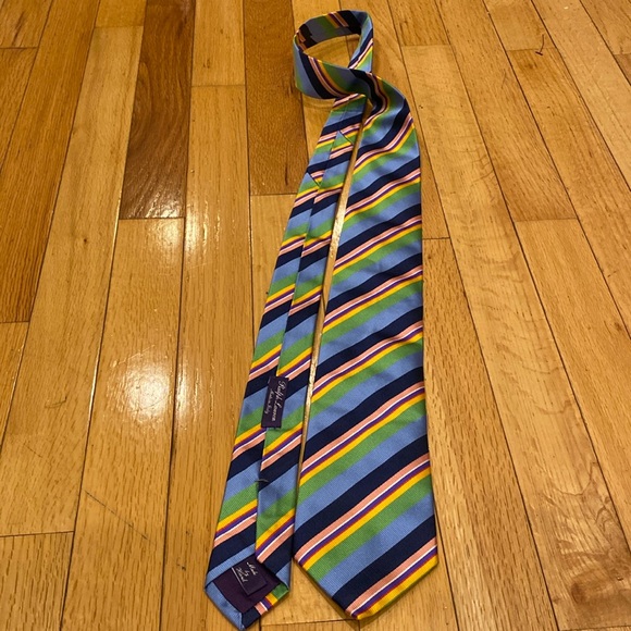 NWOT Ralph Lauren Purple Label Striped Tie‎